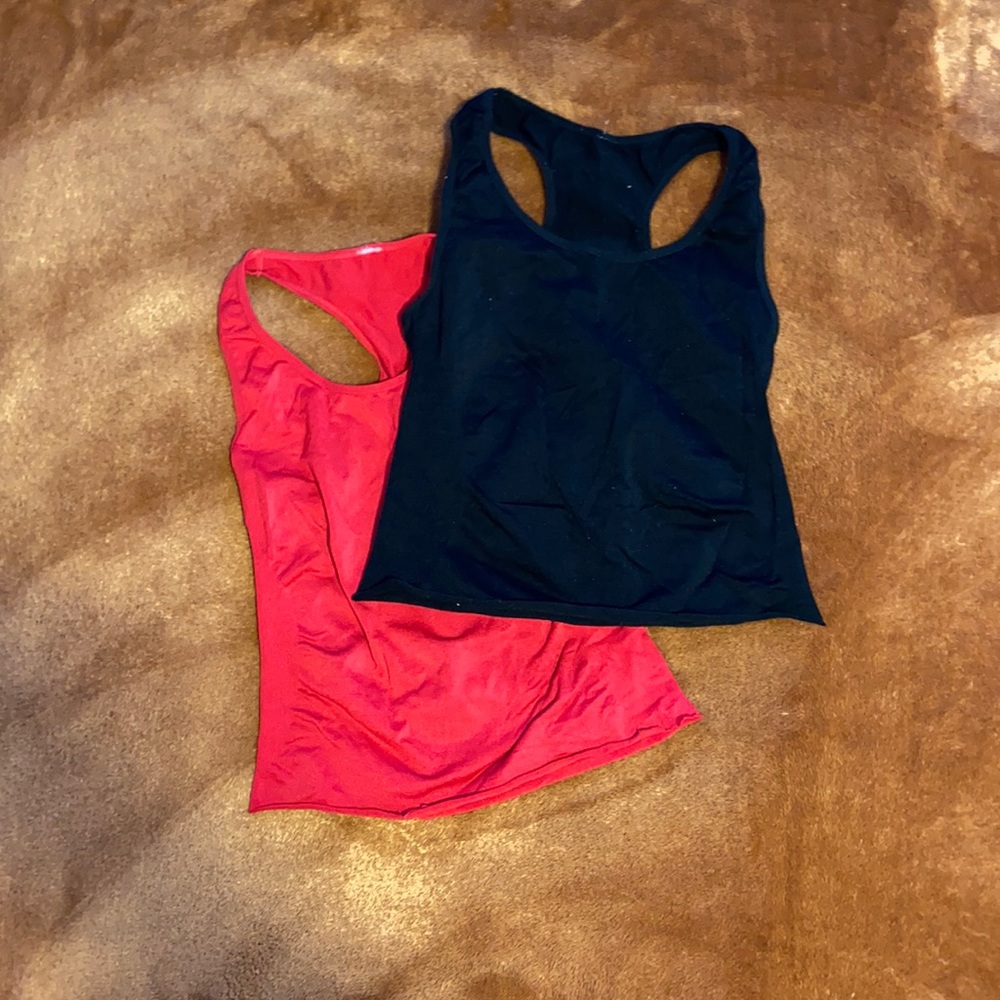 ‼️ 2FOR 💲11‼️ red and black bodycon crop tops